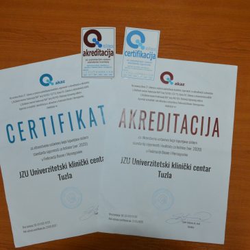 Clinical Center Tuzla meets 100% certification and accreditation standards