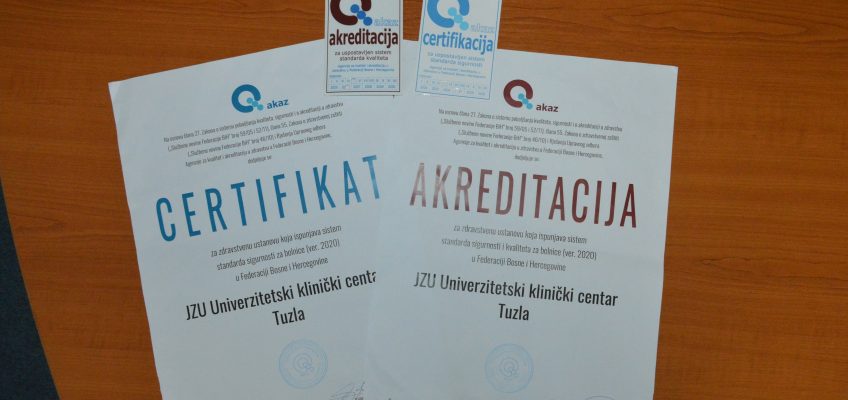 UKC Tuzla 100% ispunjava certifikacijske i akreditacijske standarde