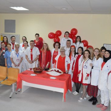 Wear Red Dress Day, February 2, marked in Clinical Center Tuzla