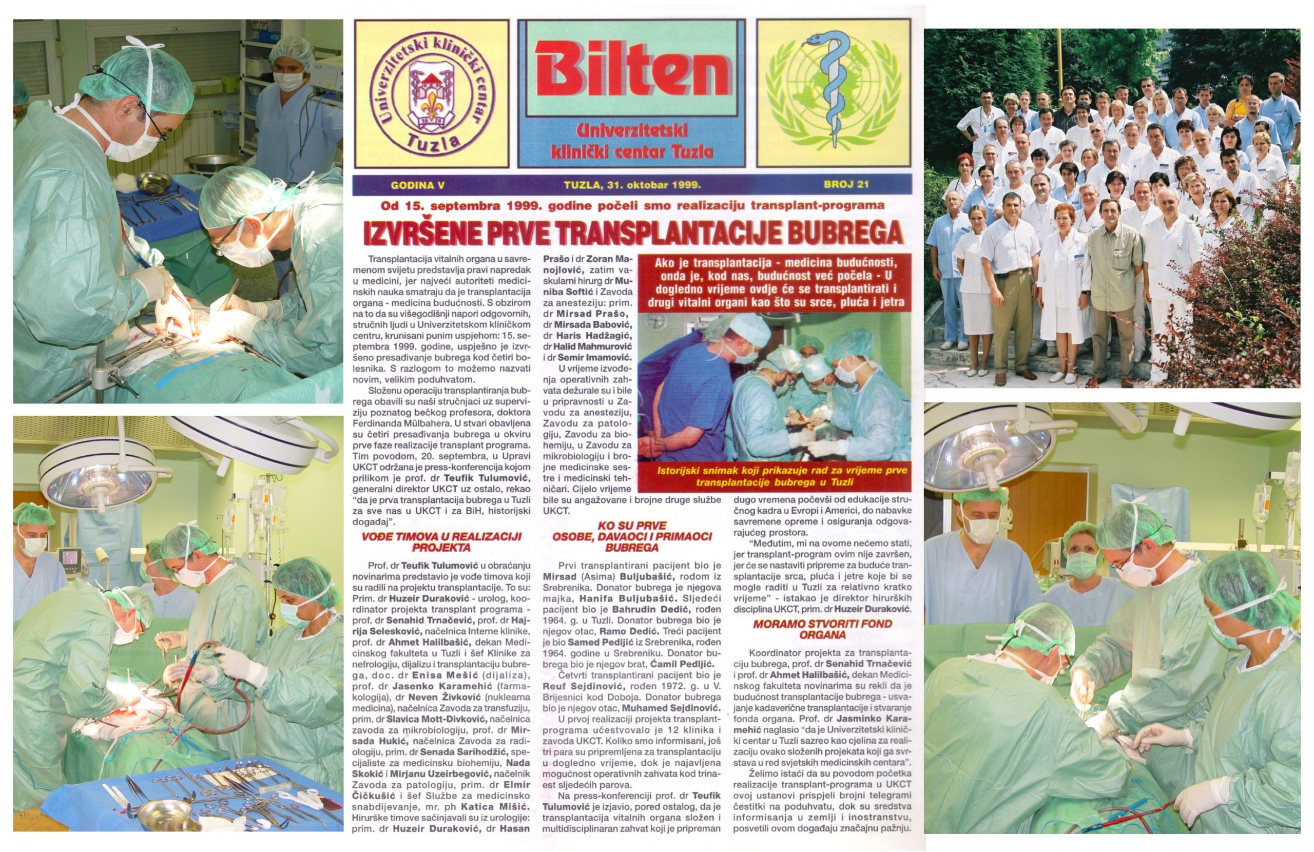 PRVA TRANSPLANTACIJA BUBREGA U UKC TUZLA